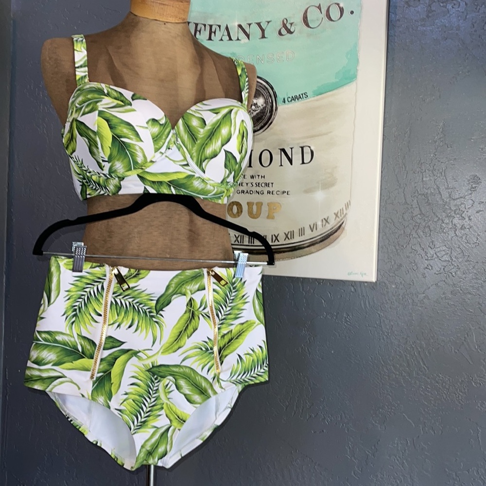 NWT Gabifresh X Swimsuits For All SZ16 Underwire Pushup Bikini(can B strapless)